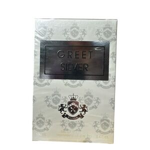 Secret Plus Greet Silver Men's Eau De Parfum EDP Spray 100ml/3.4oz New in Box